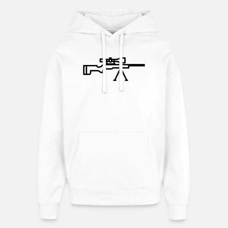 sniper - Sweat à capuche unisexe Stanley/Stella Oversized - blanc