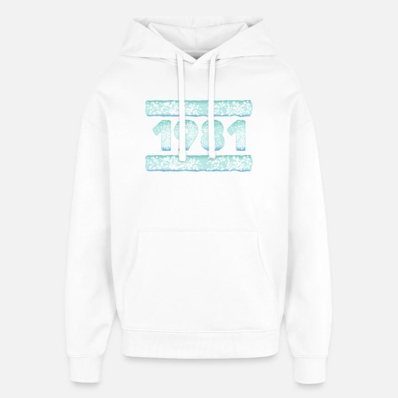 année 1981 - Sweat à capuche unisexe Stanley/Stella Oversized - blanc