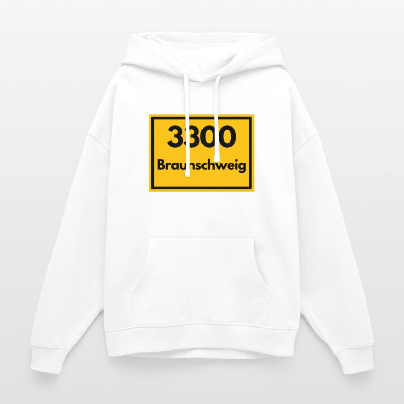 OLD POSTCODE POSTCODE RETRO 3300 BRAUNSCHWEIG Oversized Unisex Hoodie by Stanley/Stella