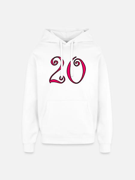 Color2-460_text234-2-50-5-4-8-6-8-7-3-0-6-3-3 - Oversized Unisex Hoodie by Stanley/Stella - white