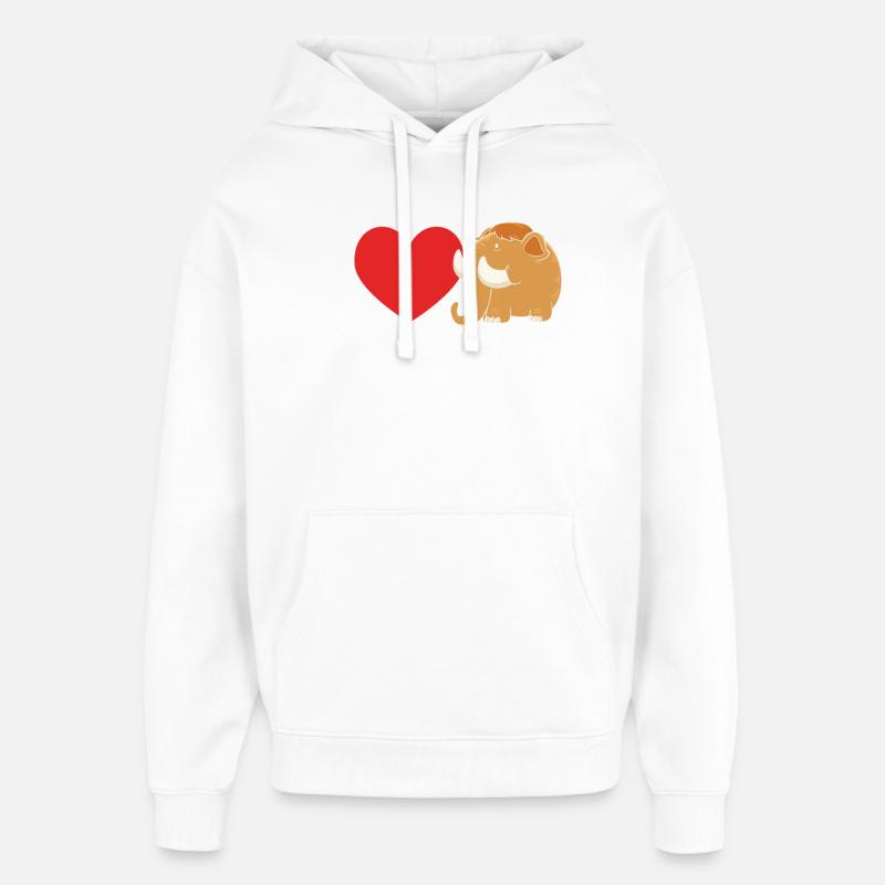 Mammouth - Sweat à capuche unisexe Stanley/Stella Oversized - blanc