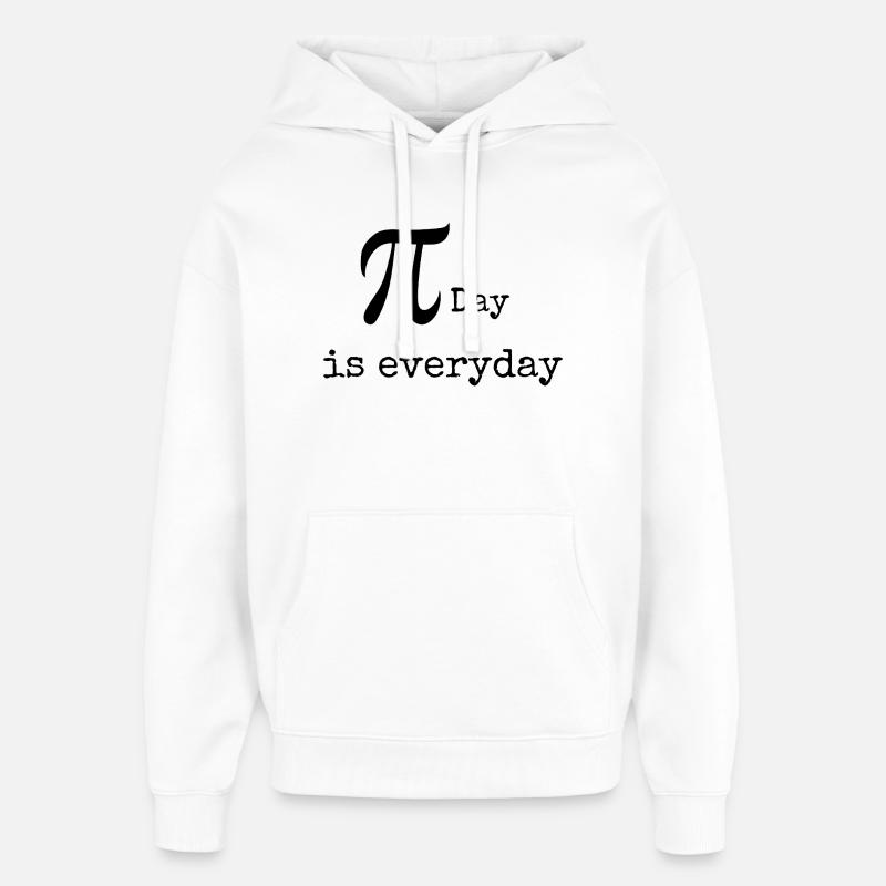 T-shirt geek maths - Sweat à capuche unisexe Stanley/Stella Oversized - blanc