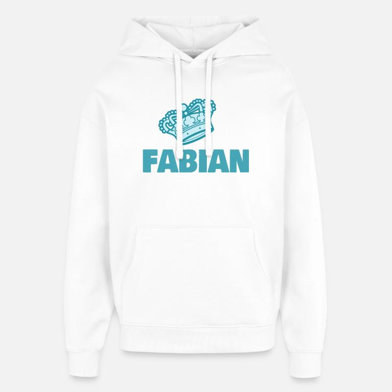 Fabien - Sweat à capuche unisexe Stanley/Stella Oversized - blanc