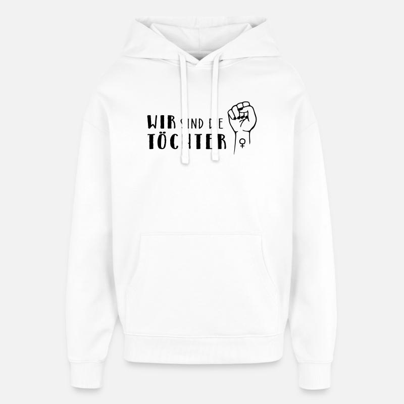 Nous sommes les filles ! - Sweat à capuche unisexe Stanley/Stella Oversized - blanc