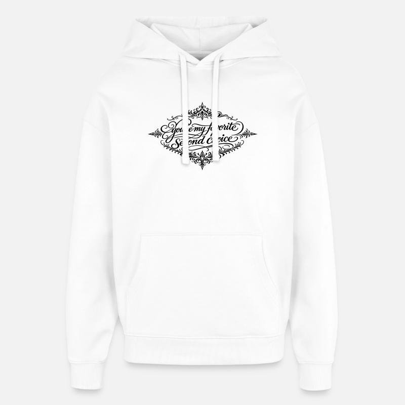 second_choice - Oversized Unisex Hoodie by Stanley/Stella - white