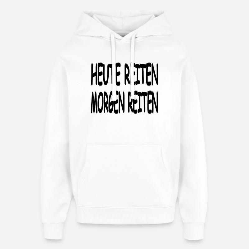 Chevaucher - Sweat à capuche unisexe Stanley/Stella Oversized - blanc