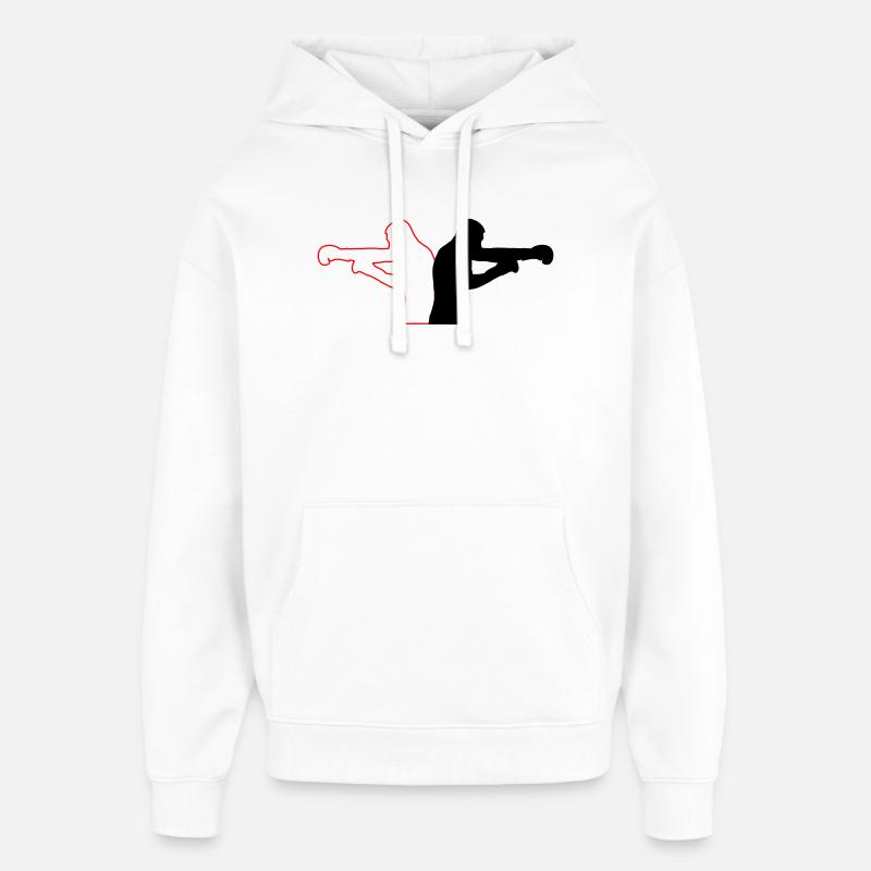 boxe - Sweat à capuche unisexe Stanley/Stella Oversized - blanc