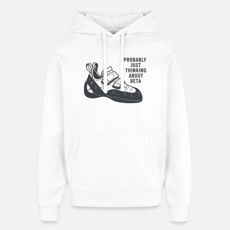 Beta Thought Sneaker Tee - Oversized Unisex Hoodie by Stanley/Stella - white