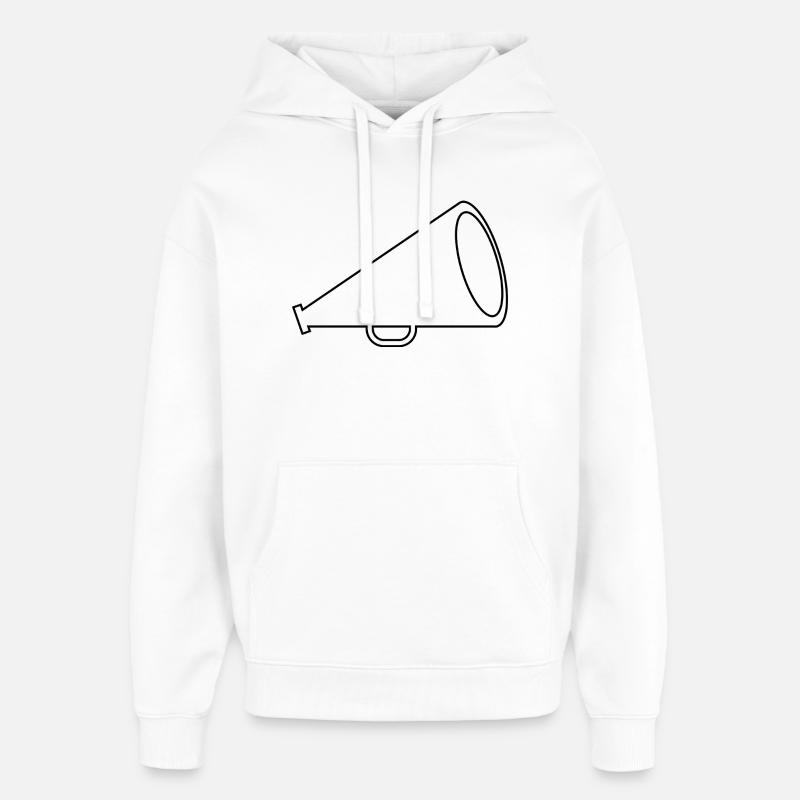 Mégaphone - Sweat à capuche unisexe Stanley/Stella Oversized - blanc