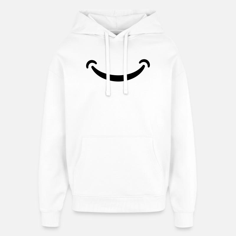 Sourire - Sweat à capuche unisexe Stanley/Stella Oversized - blanc