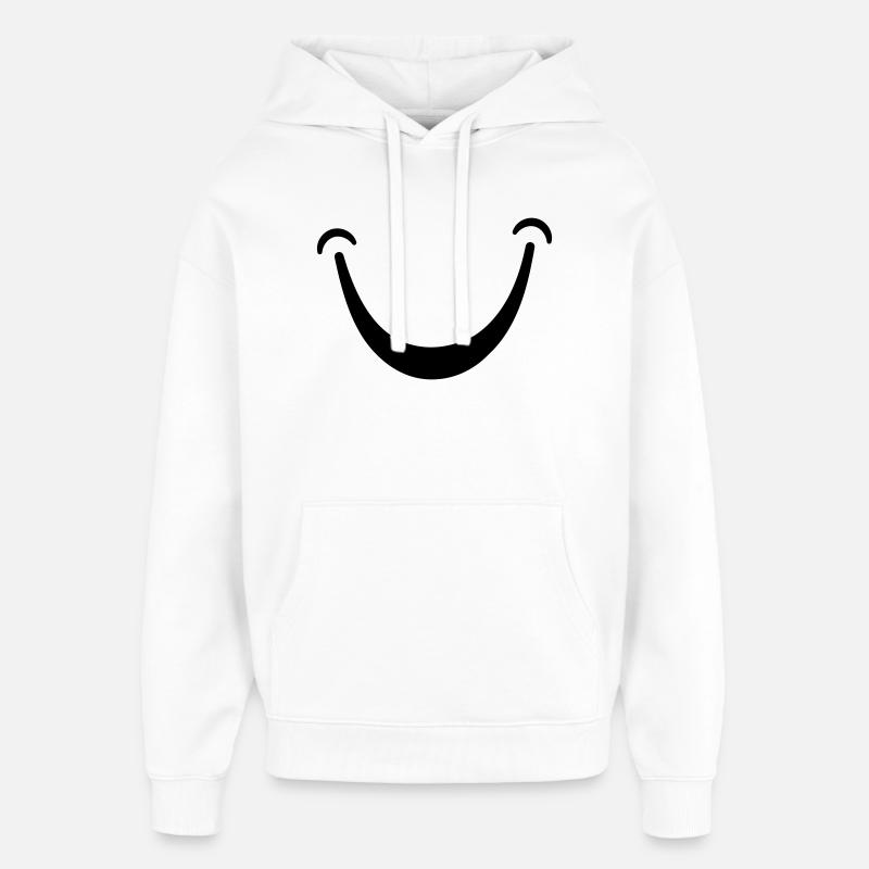 Sourire - Sweat à capuche unisexe Stanley/Stella Oversized - blanc