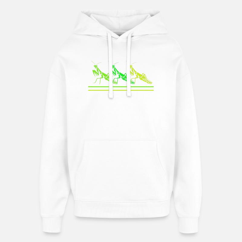 Mantis Gottesanbeter Gottesanbeterin - Oversized Unisex Hoodie von Stanley/Stella - Weiß
