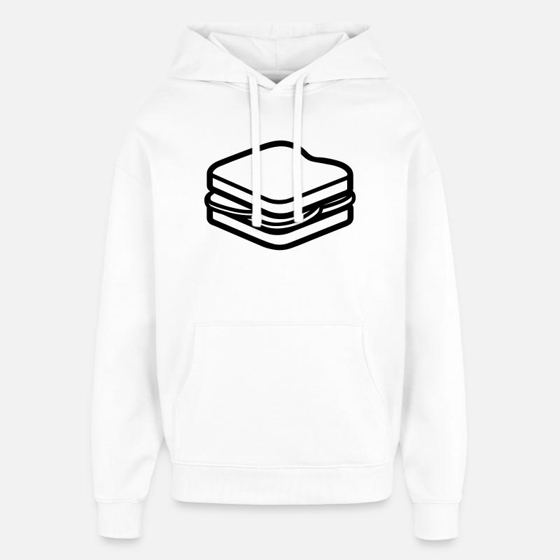 sandwich - Sweat à capuche unisexe Stanley/Stella Oversized - blanc