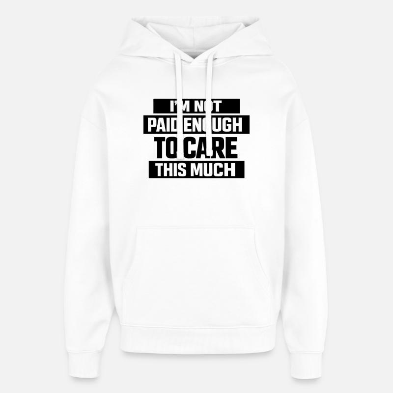 Un travail de bureau amusant - Sweat à capuche unisexe Stanley/Stella Oversized - blanc