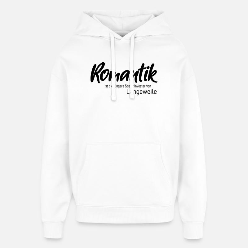 Romantisme - Sweat à capuche unisexe Stanley/Stella Oversized - blanc