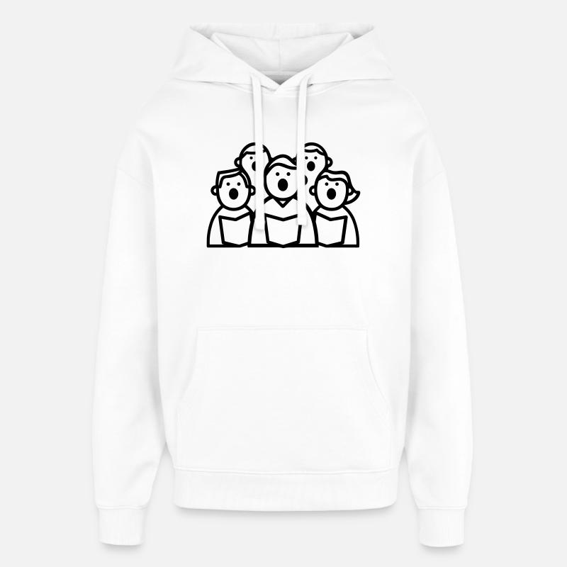 chorale - Sweat à capuche unisexe Stanley/Stella Oversized - blanc