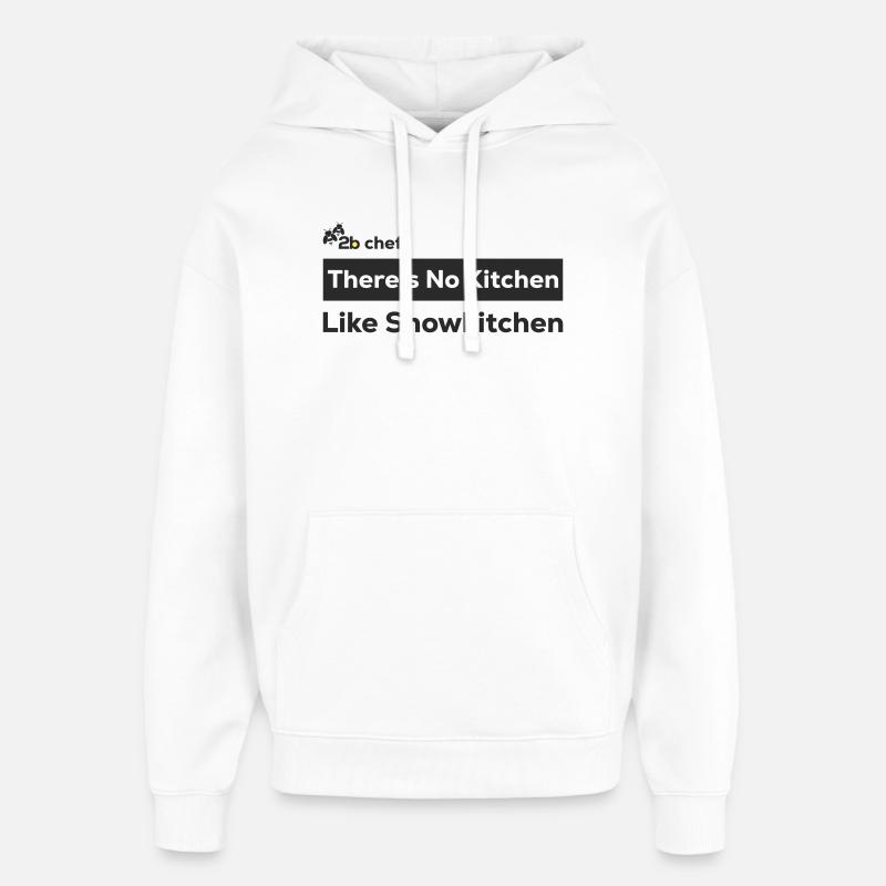 2b chef - Oversized Unisex Hoodie von Stanley/Stella - Weiß