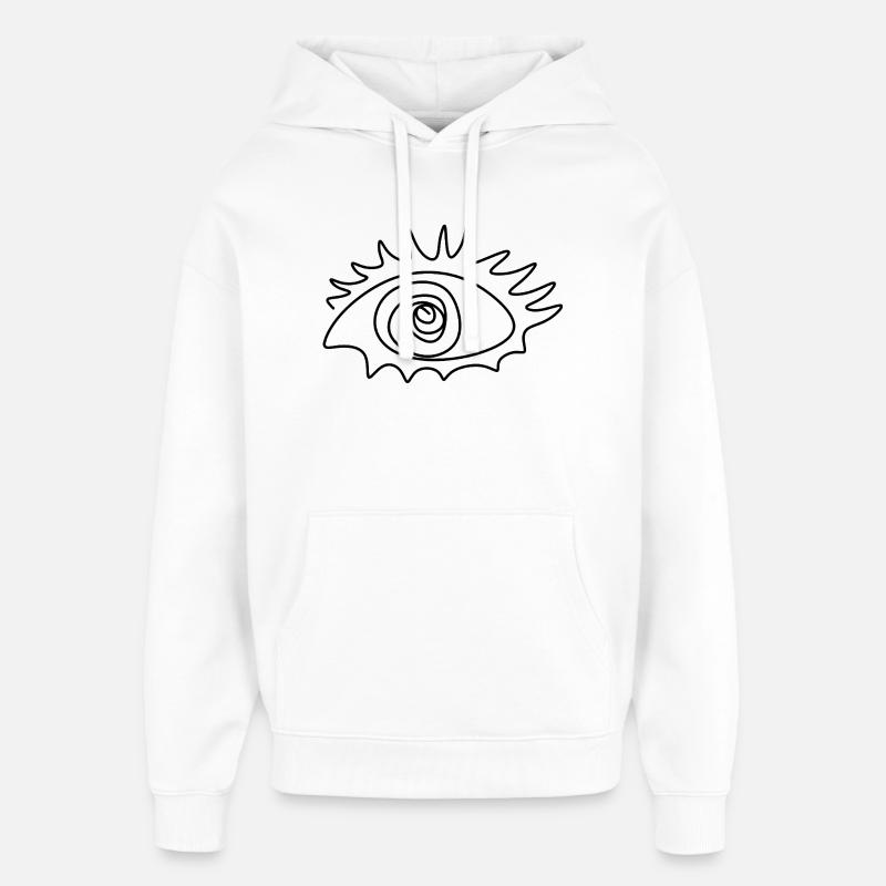 Conception abstraite des yeux - Sweat à capuche unisexe Stanley/Stella Oversized - blanc