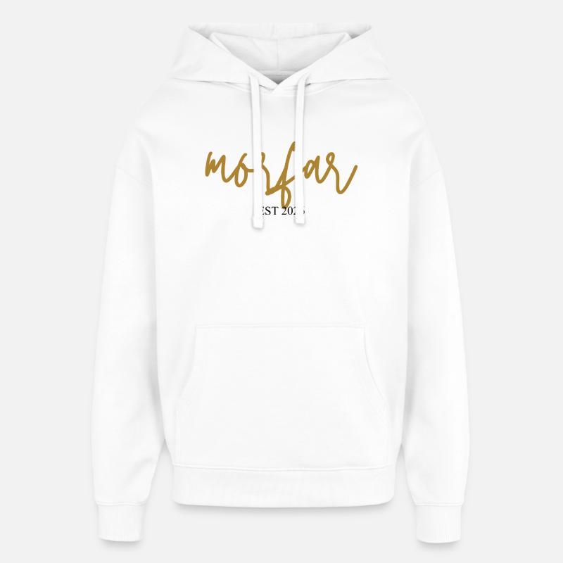 Morfar est 2026 - Sweat à capuche unisexe Stanley/Stella Oversized - blanc