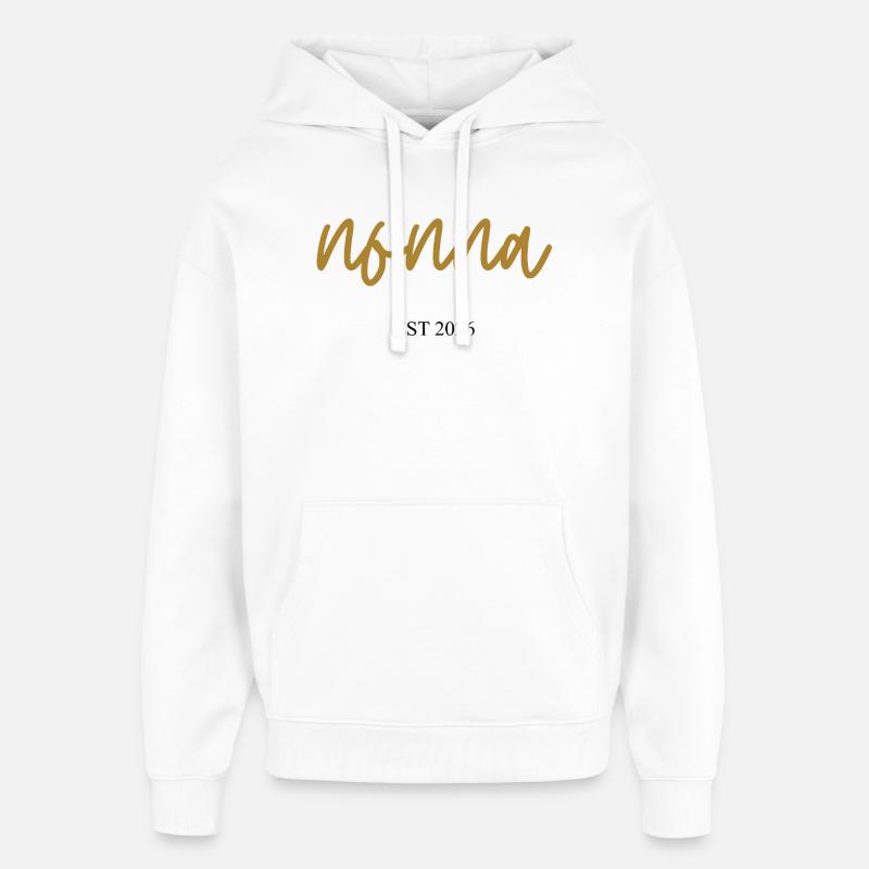 Nonna Est 2026 - Sweat à capuche unisexe Stanley/Stella Oversized - blanc
