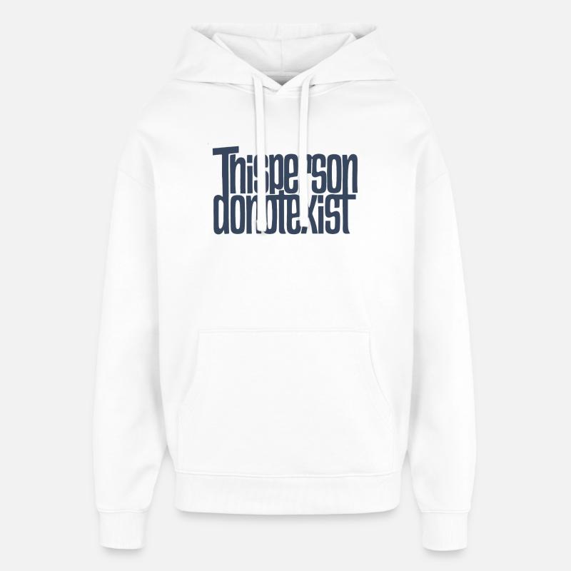 CettePersonneNonExistePas - Sweat à capuche unisexe Stanley/Stella Oversized - blanc