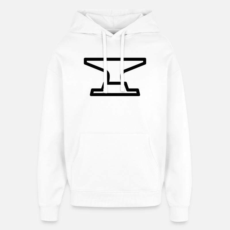 enclume - Sweat à capuche unisexe Stanley/Stella Oversized - blanc