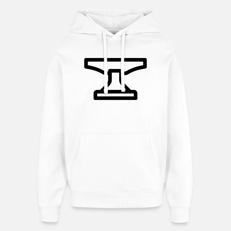 enclume - Sweat à capuche unisexe Stanley/Stella Oversized - blanc