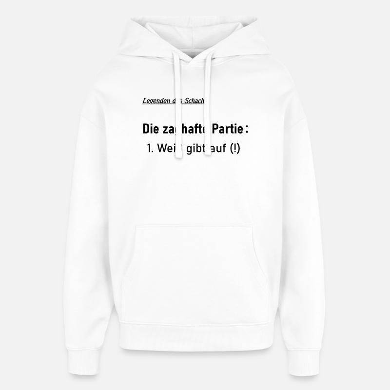 Jeu provisoire - Sweat à capuche unisexe Stanley/Stella Oversized - blanc