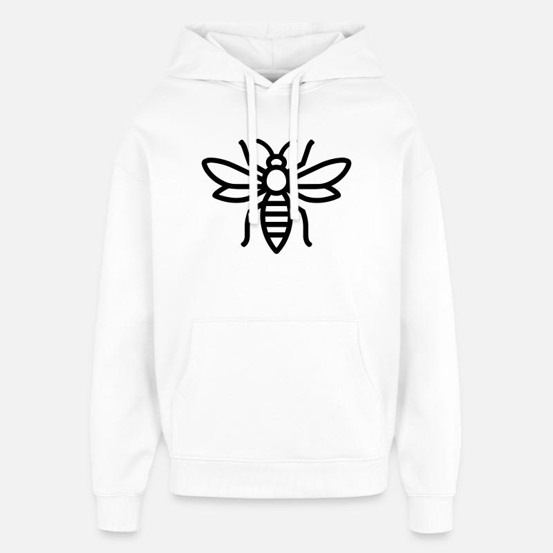 guêpe - Sweat à capuche unisexe Stanley/Stella Oversized - blanc