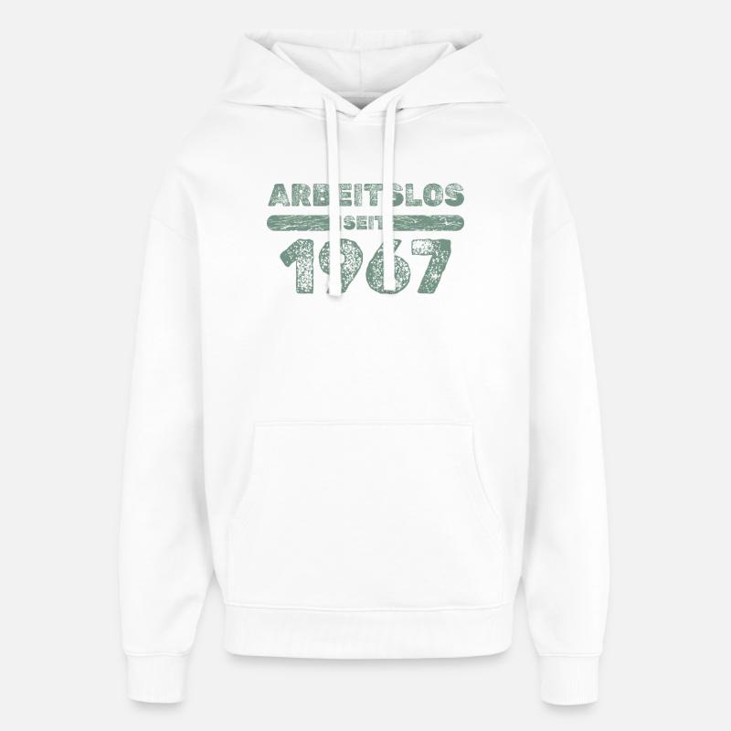 depuis 1967 - Sweat à capuche unisexe Stanley/Stella Oversized - blanc