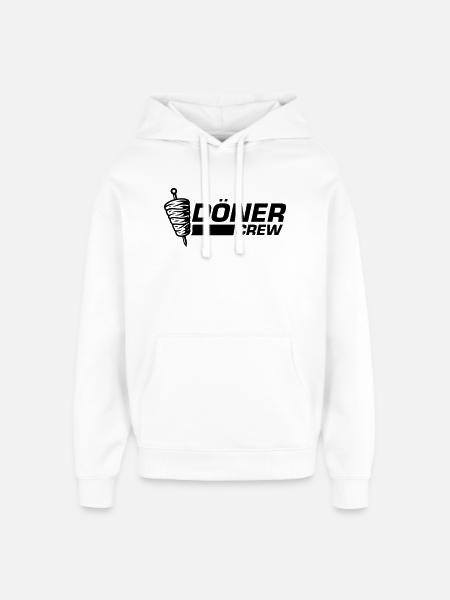 Döner Crew - Oversized Unisex Hoodie von Stanley/Stella - Weiß