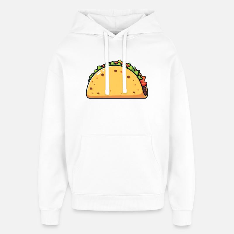 taco - Sweat à capuche unisexe Stanley/Stella Oversized - blanc