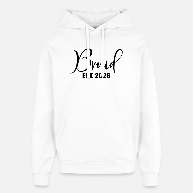 Mariée du minimalisme 2026 - Sweat à capuche unisexe Stanley/Stella Oversized - blanc