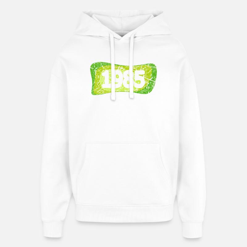 Rétro 1985 - Sweat à capuche unisexe Stanley/Stella Oversized - blanc