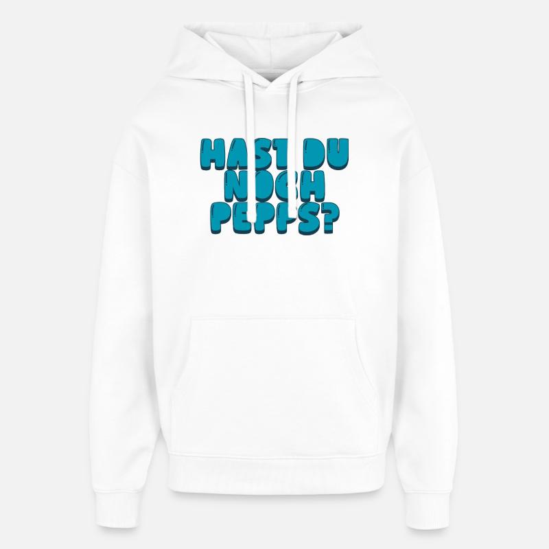 Hast du noch Pepps? - Oversized Unisex Hoodie von Stanley/Stella - Weiß