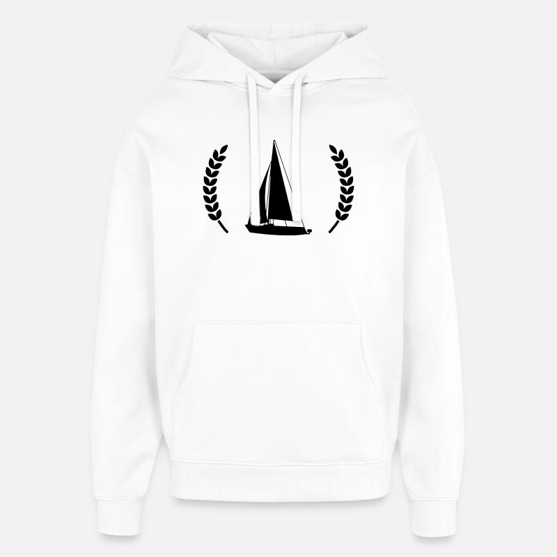 Voilier - Sweat à capuche unisexe Stanley/Stella Oversized - blanc