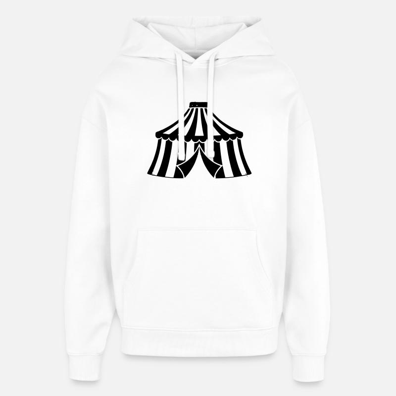 Icône de l’événement Circus Tent Manege - Sweat à capuche unisexe Stanley/Stella Oversized - blanc