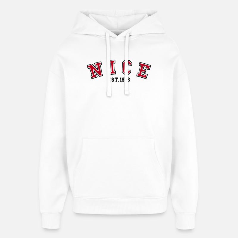 Nice, gegründet 1986 - Oversized Unisex Hoodie von Stanley/Stella - Weiß