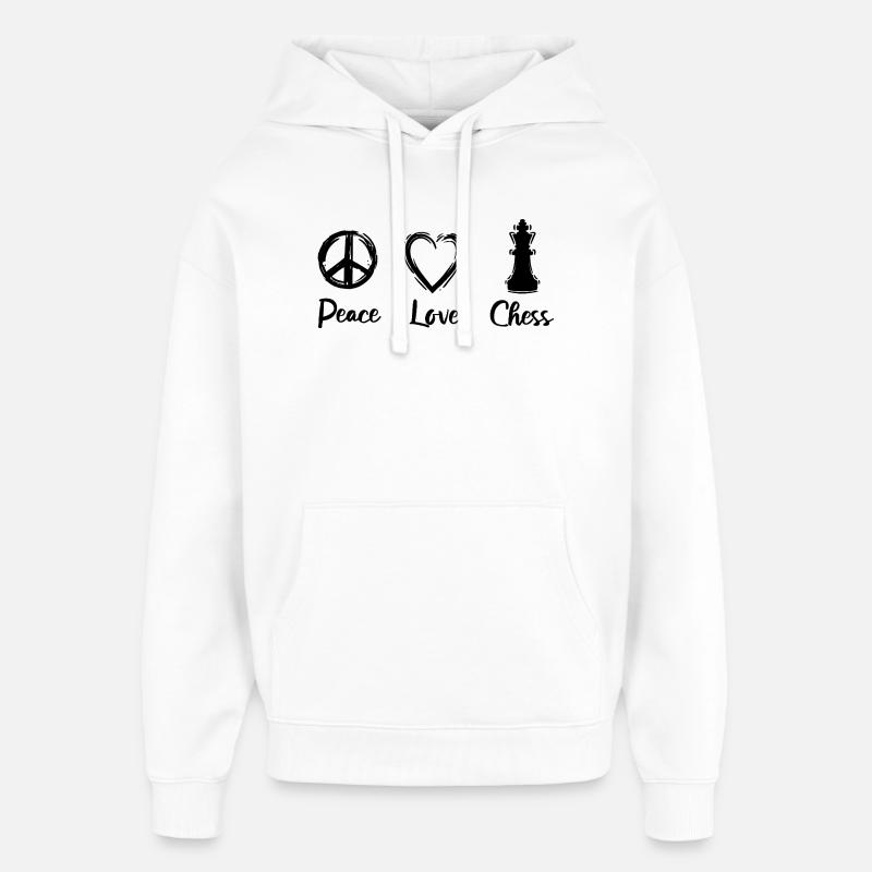 Motivation aux échecs - Sweat à capuche unisexe Stanley/Stella Oversized - blanc