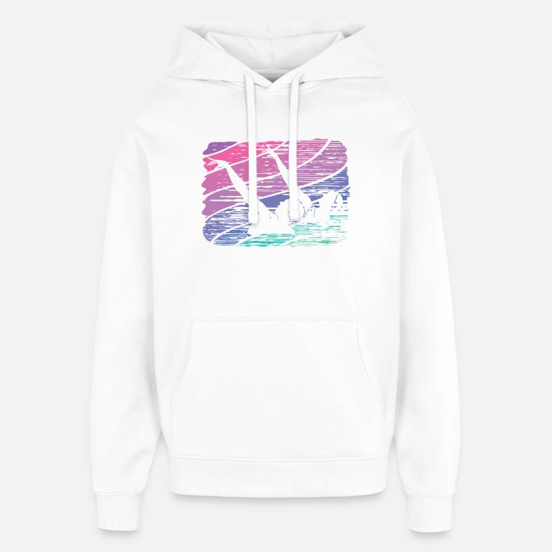 Natation artistique par équipe Natation synchronisée - Sweat à capuche unisexe Stanley/Stella Oversized - blanc