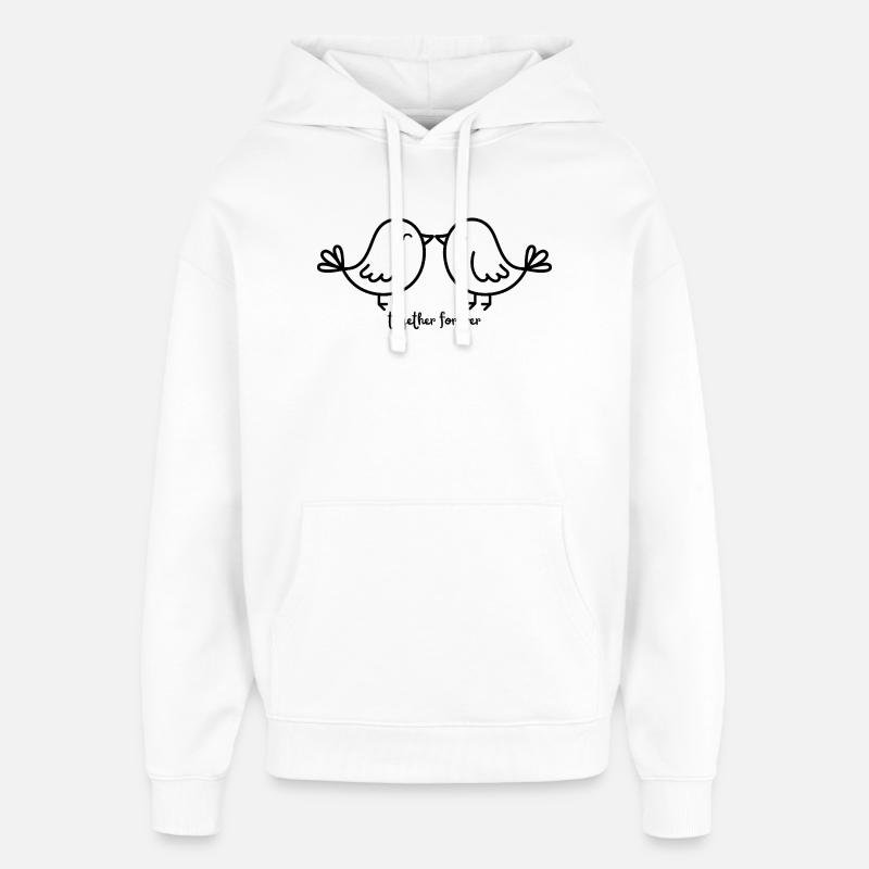 ensemble pour toujours Bird - Sweat à capuche unisexe Stanley/Stella Oversized - blanc