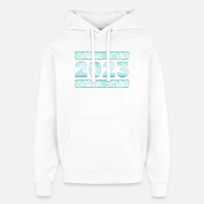 2023 - Sweat à capuche unisexe Stanley/Stella Oversized - blanc