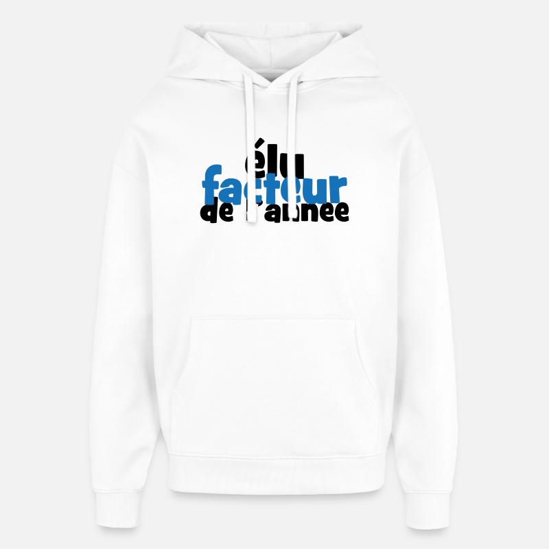 Élu facteur de l'année humour postier - Sweat à capuche unisexe Stanley/Stella Oversized - blanc