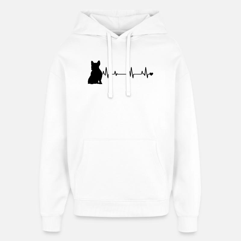 Chien - Sweat à capuche unisexe Stanley/Stella Oversized - blanc