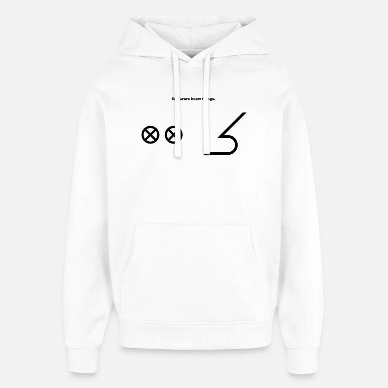 Proue Proue - Capitaine des voiliers nautiques - Sweat à capuche unisexe Stanley/Stella Oversized - blanc