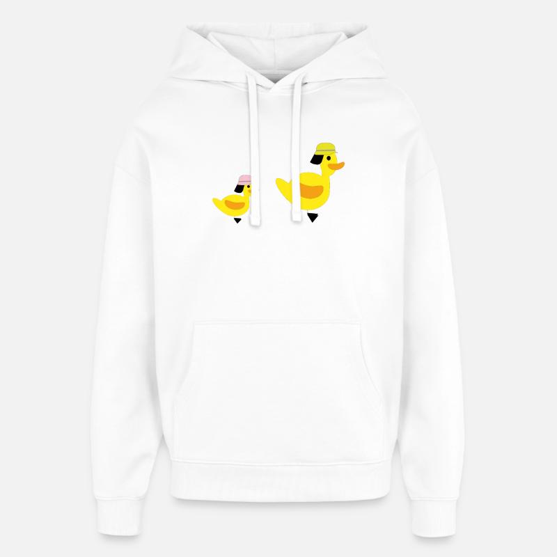 Canards de Feu - Filles - Sweat à capuche unisexe Stanley/Stella Oversized - blanc