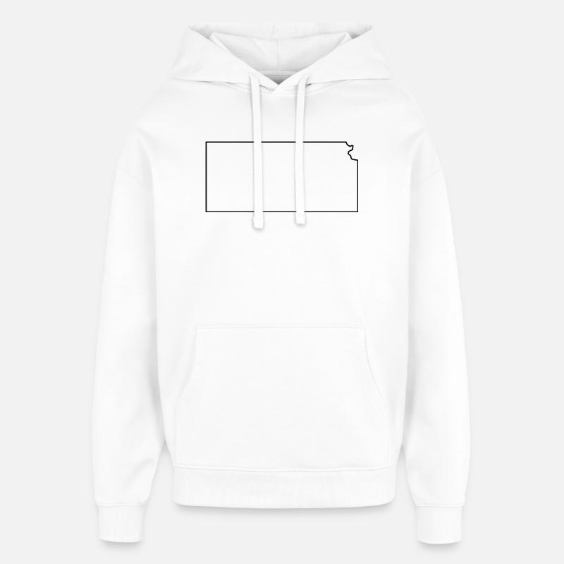 Kansas - Sweat à capuche unisexe Stanley/Stella Oversized - blanc