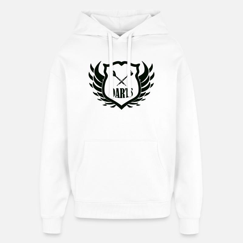darts_shield - Sweat à capuche unisexe Stanley/Stella Oversized - blanc