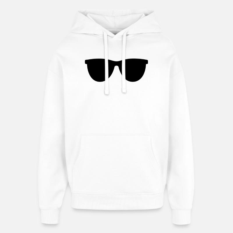 Lunettes de soleil - Sweat à capuche unisexe Stanley/Stella Oversized - blanc