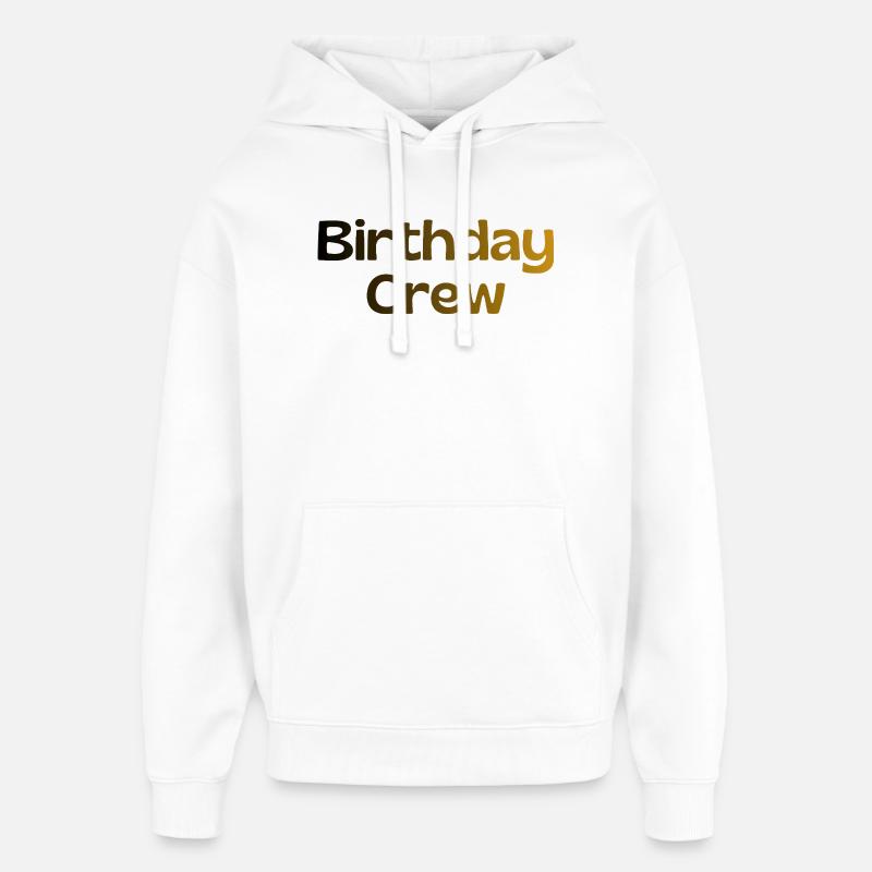 Équipe d’anniversaire - Sweat à capuche unisexe Stanley/Stella Oversized - blanc